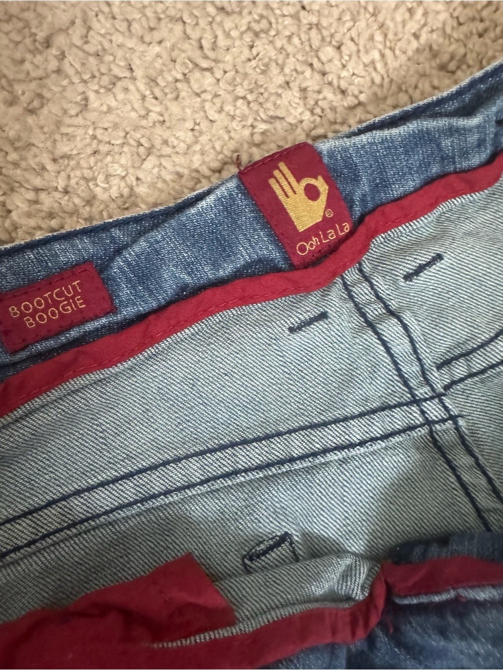 Sassoon Ooh La La Bootcut Jeans | Y2K Embellished Pocket Denim | Size 10 NWT - Picture 5 of 7